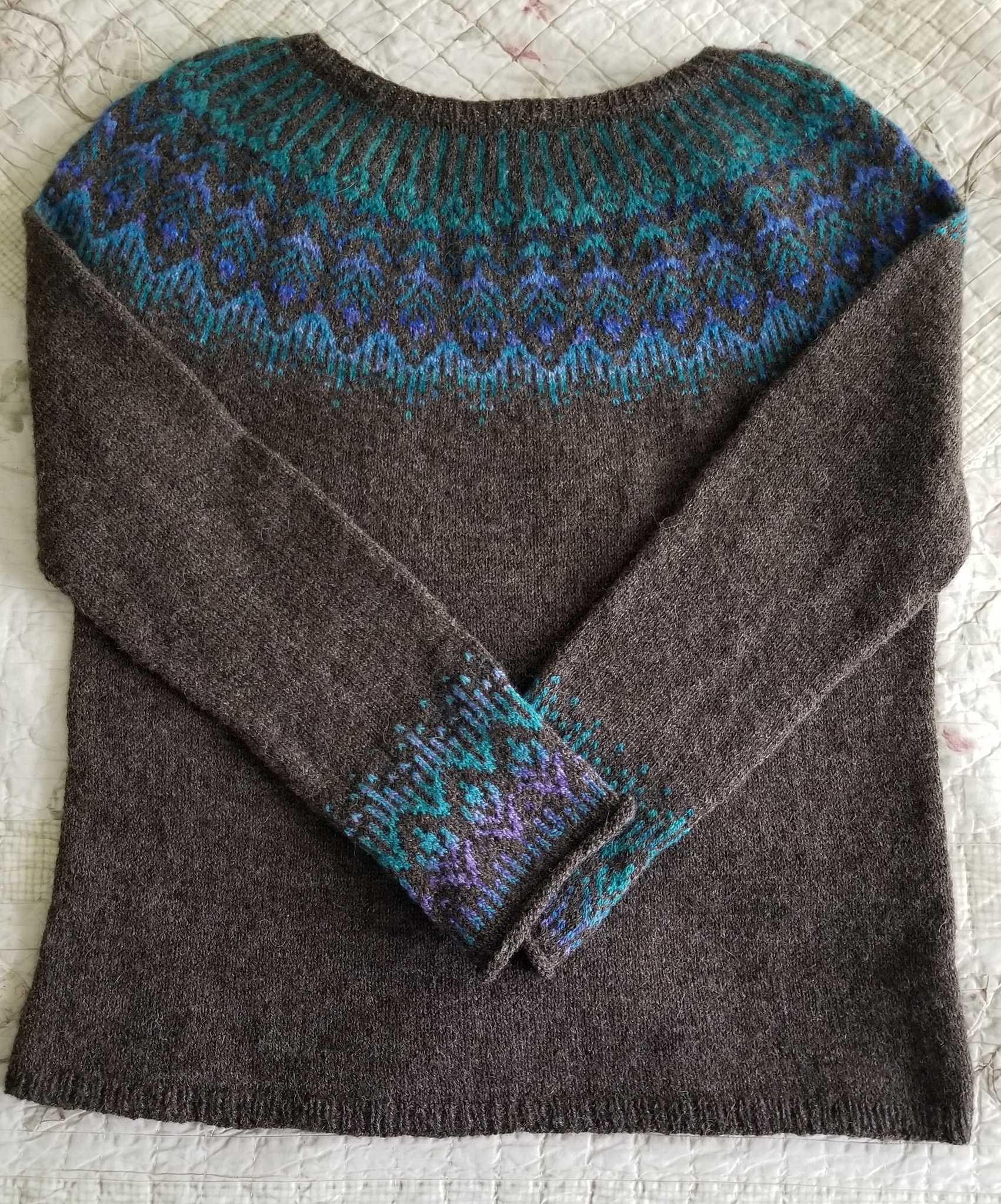 Sonrae Sweater and Stash Busting – Spindles In the Wild